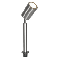 SPS02 12V Low Voltage LED Stainless Steel Spotlight Adjustable Up Lighting Fixtures - Stainless Steel / None