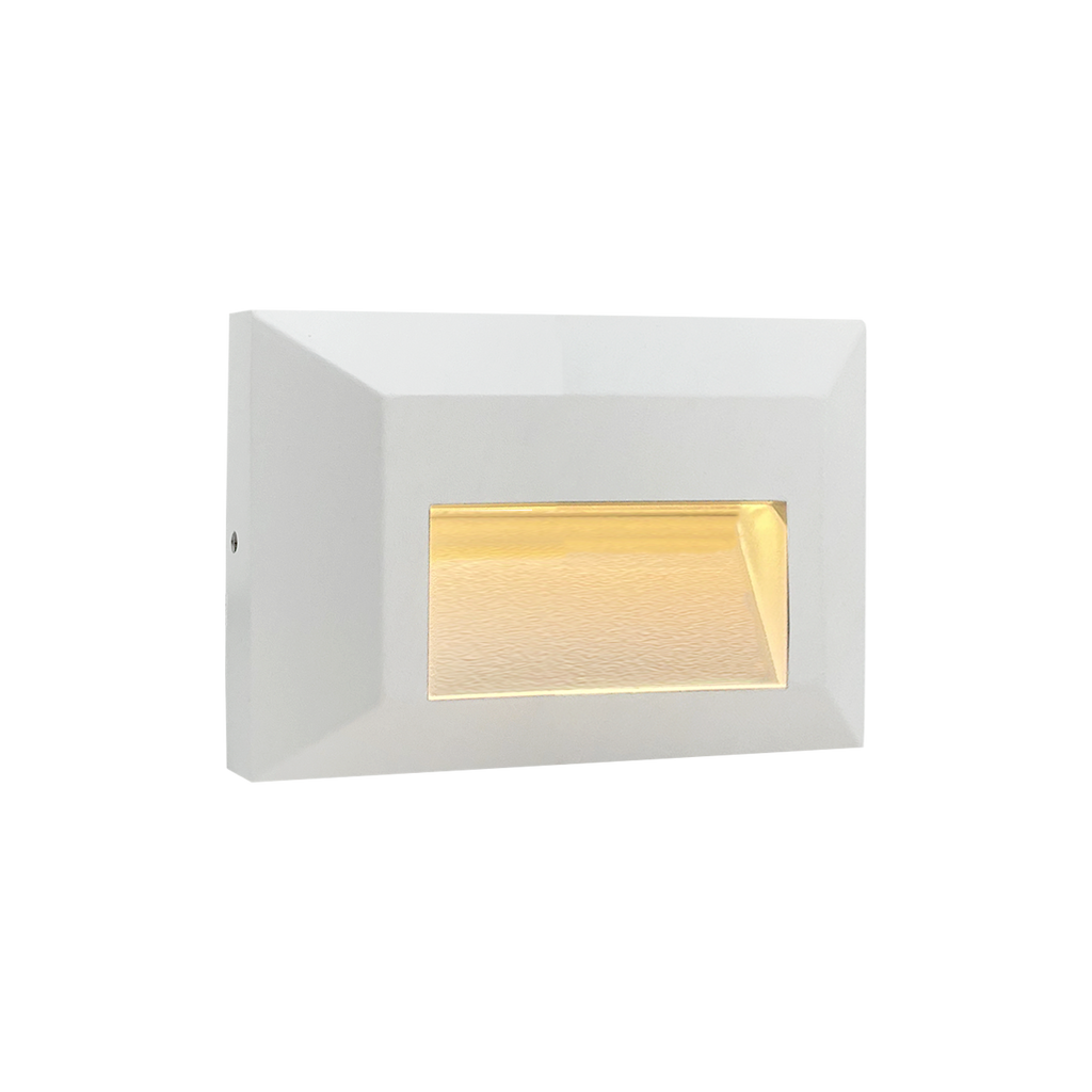 STA03 4W Low Voltage Cast Aluminum Rectangular Surface Mount LED Stair Step or Deck Light