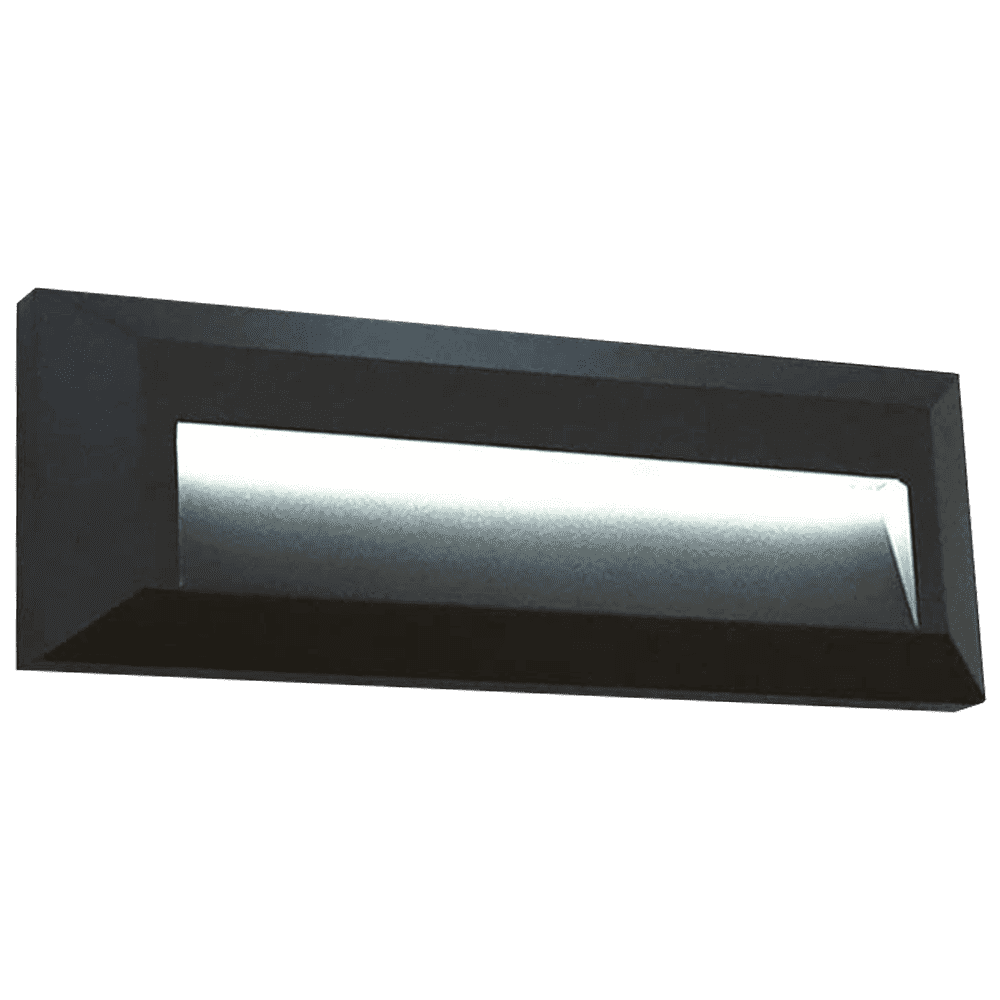 STA04 8W Low Voltage Cast Aluminum Rectangular Surface Mount LED Step or Deck Light.