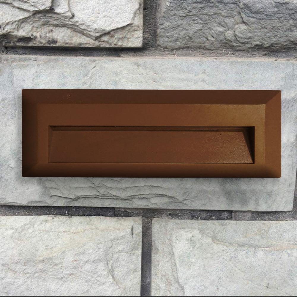 STA04 8W Low Voltage Cast Aluminum Rectangular Surface Mount LED Step or Deck Light.