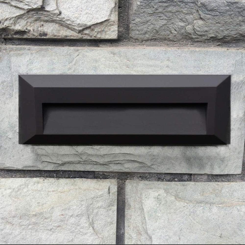 STA04 8W Low Voltage Cast Aluminum Rectangular Surface Mount LED Step or Deck Light.