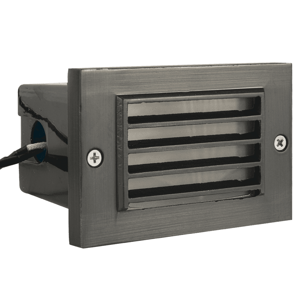 STB02 Louver Horizontal Waterproof LED Brick Lights Edge Step Lighting - Kings Outdoor Lighting