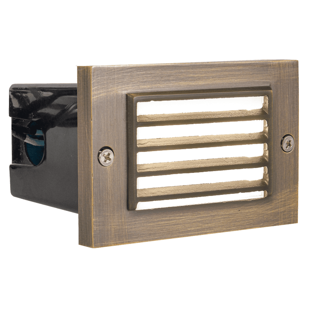 STB02 Louver Horizontal Waterproof LED Brick Lights Edge Step Lighting - Kings Outdoor Lighting