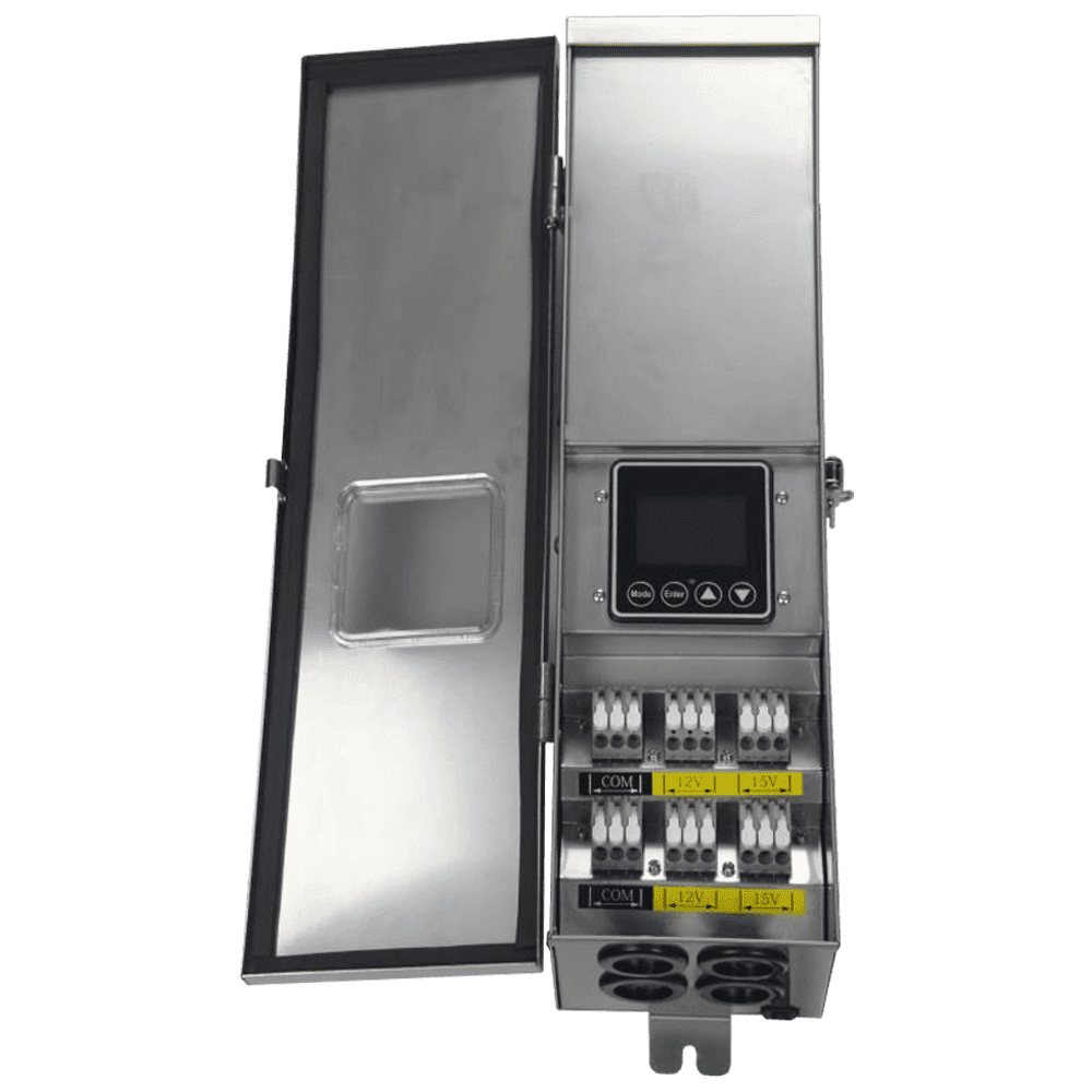 STS600 600W Digital 12V, 15V Low Voltage Transformer with Photocell & Timer IP65.