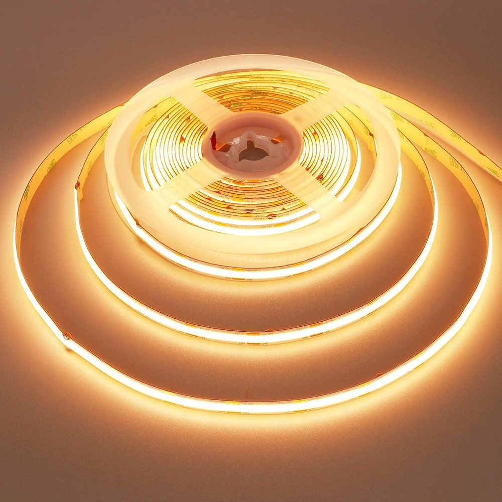 SLD04 Dotless Single Color Linear LED Strip Lights Low Voltage FCOB DC ...