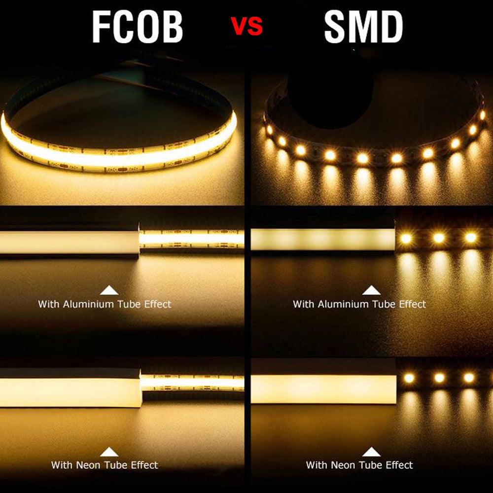 Dotless Linear LED Strip Lights Low Voltage FCOB DC12V Tape Light - Kings Outdoor Lighting