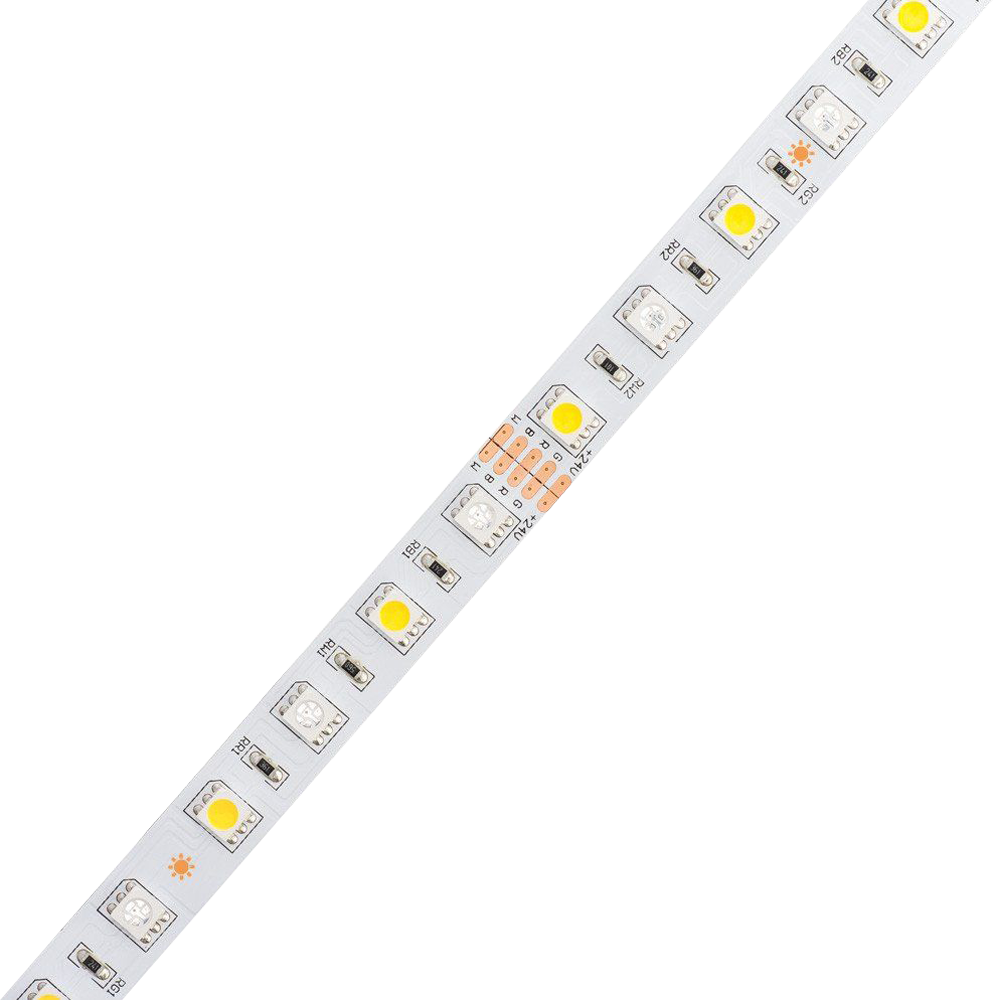 Strip Light RGBW 5050 3.5W/ft DC24V Low Voltage LED Outdoor IP20 UL SMD Tape Light