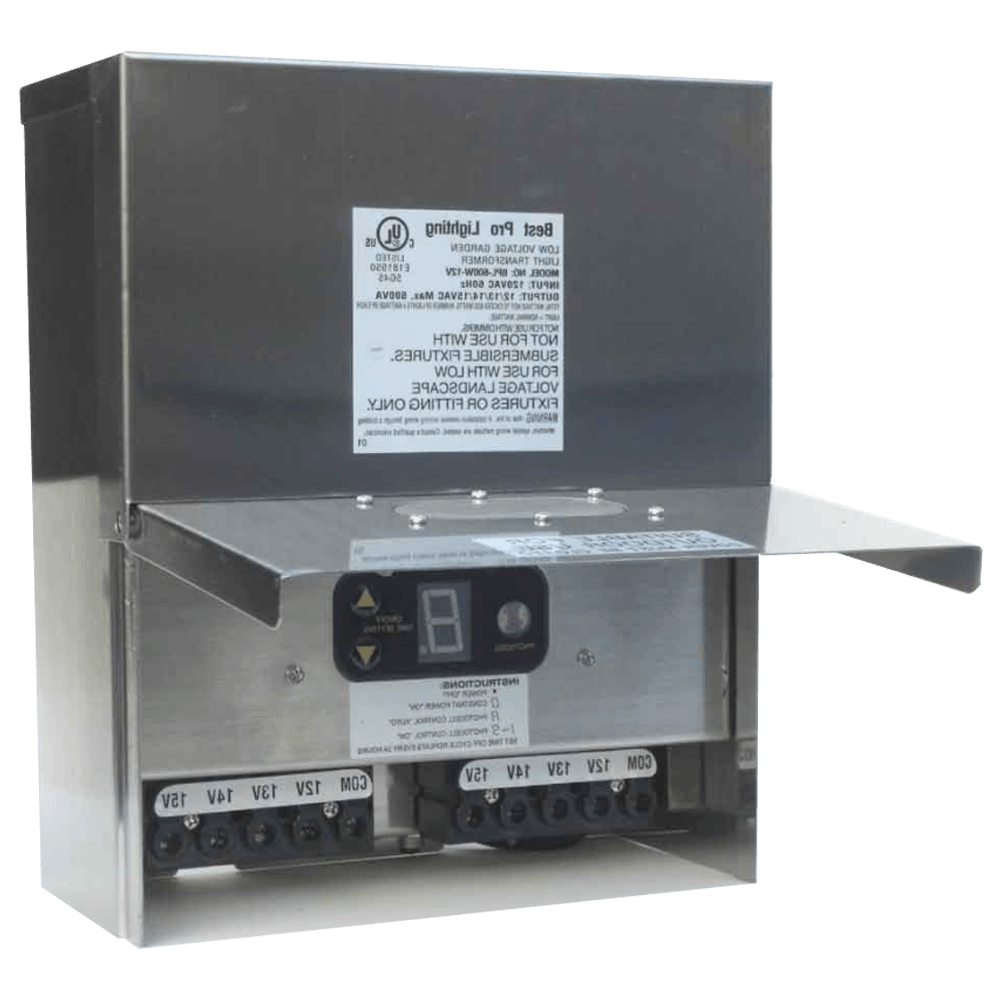 TS600 600W Multi Tap Low Voltage Transformer with Digital Timer IP65 Waterproof.