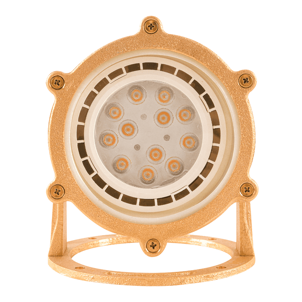 ULB02 Cast Brass PAR36 LED Low Voltage Underwater Pond Light IP68 Waterproof - Kings Outdoor Lighting