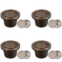 UNB01 4x/8x/12x Package Cast Brass Low Voltage Grille Commercial PAR36 LED In-ground Well Light IP65 Waterproof 10W 3000K Bulb