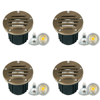 UNB06 Parrilla redonda LED de bajo voltaje de latón fundido Luz de pozo enterrada IP65 a prueba de agua