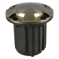 UNB07 Cast Brass Low Voltage Round Multi-Directional LED In-ground Light IP65 Waterproof - Kings Outdoor Lighting