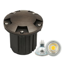 UNB07 Luz de pozo enterrada LED multidireccional redonda de bajo voltaje de latón fundido IP65 a prueba de agua