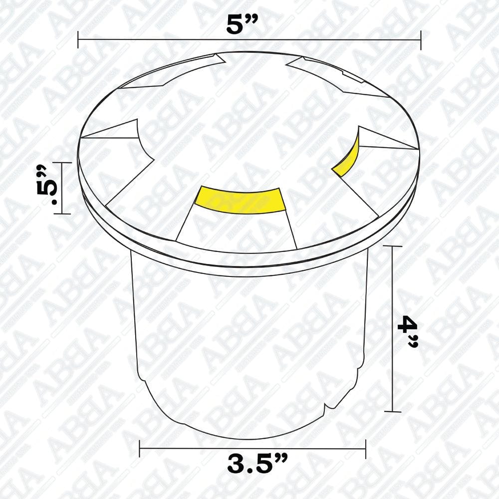 UNB07 Cast Brass Low Voltage Round Multi-Directional LED In-ground Light IP65 Waterproof.