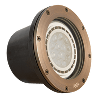 UNB08 Cast Brass Low Voltage Commercial PAR36 LED In-ground Light IP65 Waterproof - Kings Outdoor Lighting