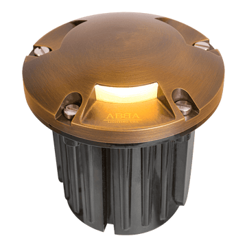 UNB11 Cast Brass Round Tri-Directional Low Voltage LED In-ground Light - Kings Outdoor Lighting