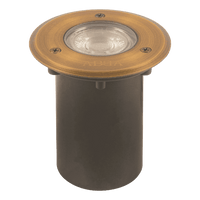 UNB12 Cast Brass Low Voltage Round LED In-ground Light IP65 Waterproof - Kings Outdoor Lighting