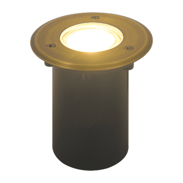 UNB12 Cast Brass Low Voltage Round LED In-ground Light IP65 Waterproof - Kings Outdoor Lighting