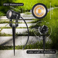 CD43 5W Waterproof LED Landscape Narrow Beam Directional Ground Spotlight.