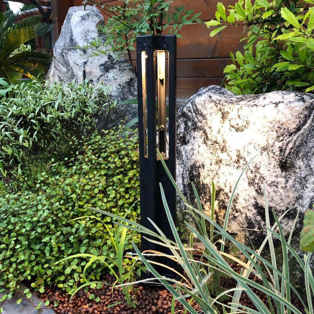 CD53 Low Voltage LED Rectangular Bollard Light Outdoor Path Lighting.