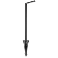 Bolardo rectangular LED de aluminio de baja tensión CDPA57 - Negro