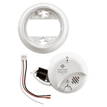 First Alert BRK AC Hardwired Combination Smoke and Carbon Monoxide Detector.