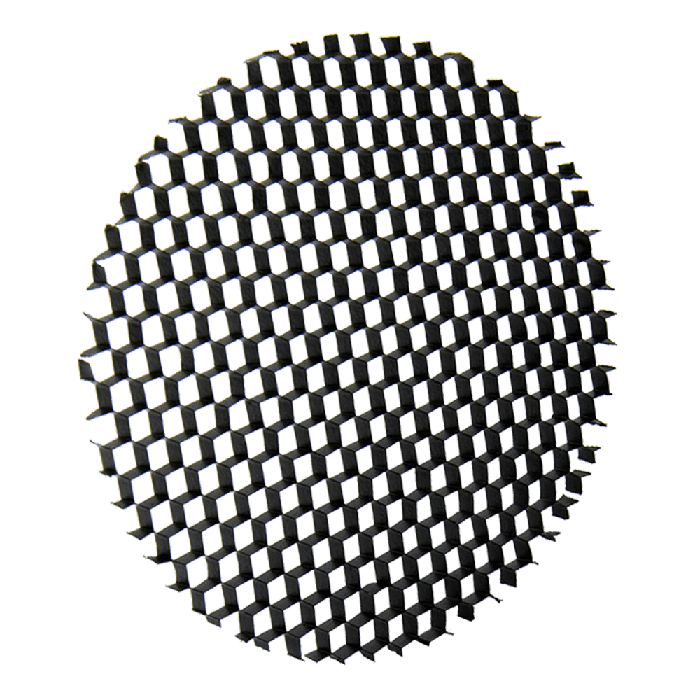 thumbnail image 2 of Louvred Honeycomb Light Filter For GU10 / MR16 Spotlights | 50mm | Lumena 2 of 12