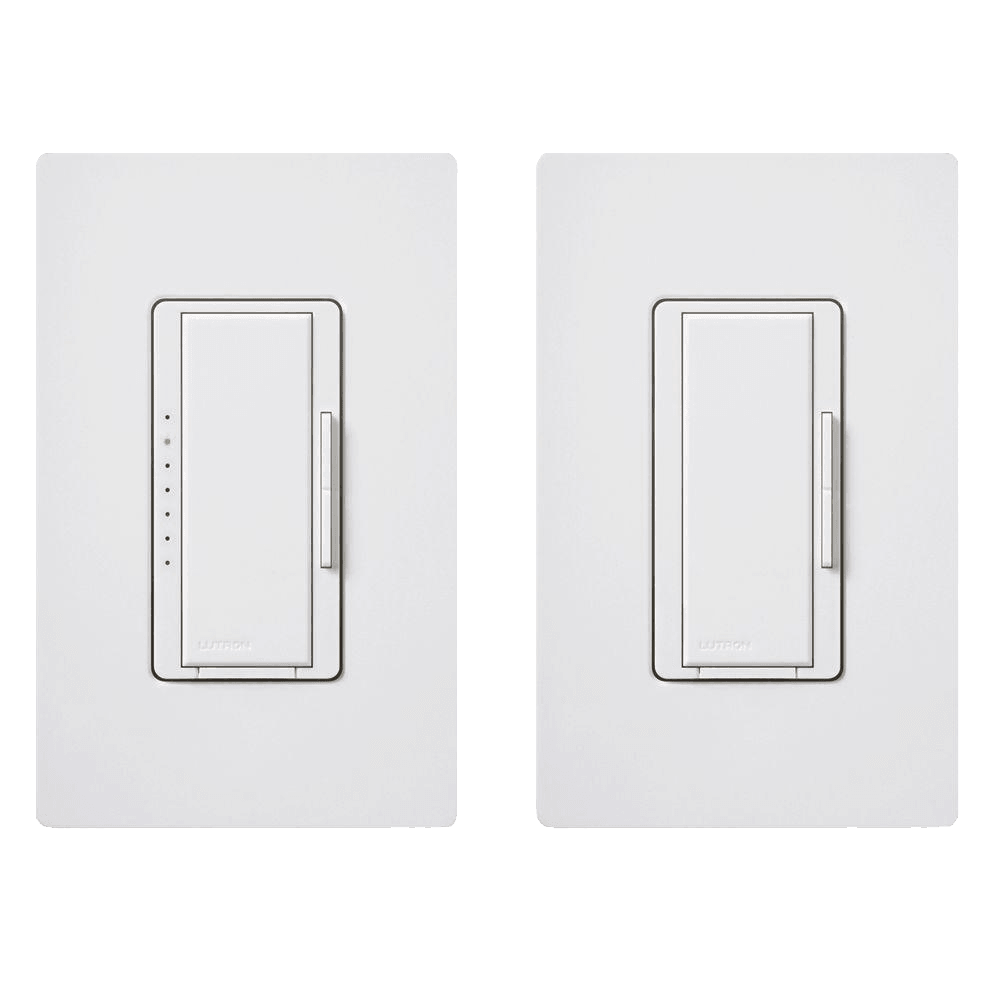 Lutron Maestro C.L Digital Dimmer Multi-Location Switch Kit, White.