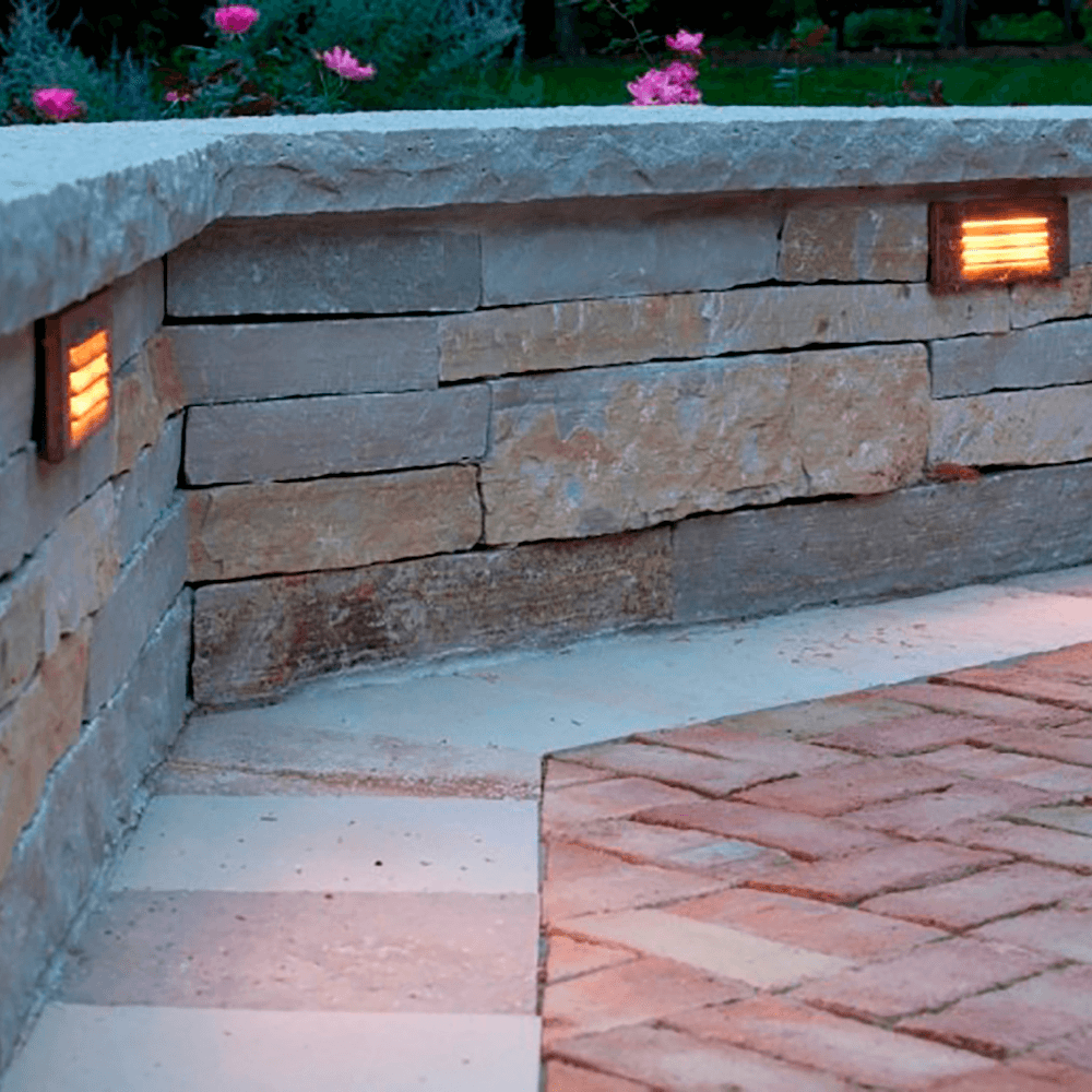 STB02 Louver Horizontal Waterproof LED Brick Lights Edge Step Lighting.