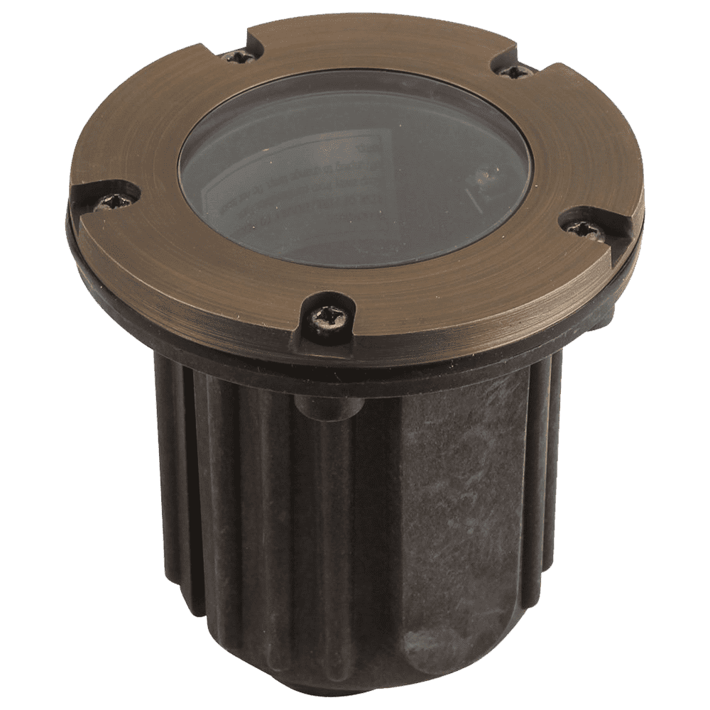 UNB04 Cast Brass Low Voltage Round LED In-ground Light IP65 Waterproof.