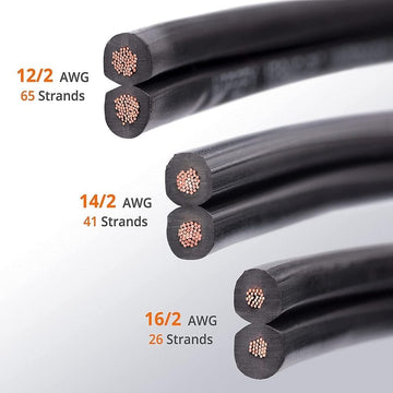 UBOORY 14/2 Low Voltage Landscape Wire, 14 Gauge Wire 2 Conductor 50 Feet,  Low Voltage Wire, Outdoor Direct Burial Electrical Wire, Copper Wire:  : Tools & Home Improvement